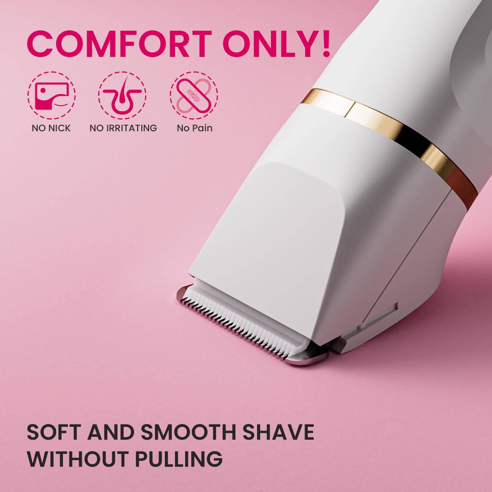 Electric Razors For Women, 5 In 1 Wet/Dry Bikini Trimmer With Usb Charge Dock, Deluxe Facial Hair Removal, Wet/Dry Body Shaver F