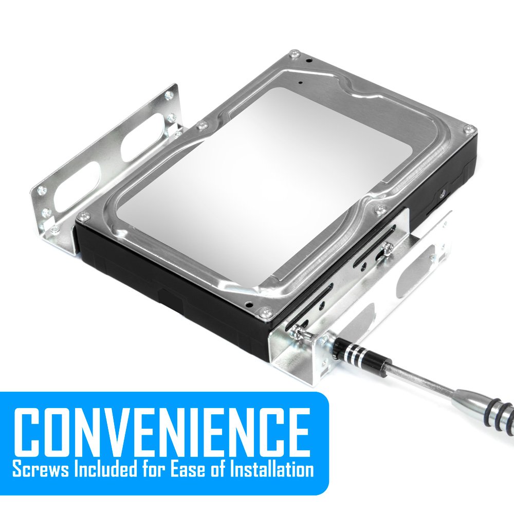 Kingwin Ssd Hard Drive Mounting Kit Internal, Convert Any 3.5    Solid State Drive / Hdd Into One 5.25 Inch Drive Bay. Mounting