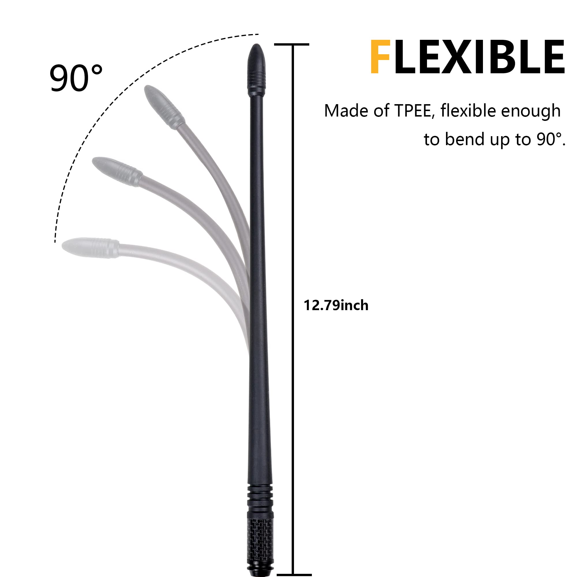 Rerpro 13 Inch Antenna Compatible With 1997 2006 Jeep Wrangler Tj 2 Door Exterior Accessories Copper With Tpee Fm/Am Reception R