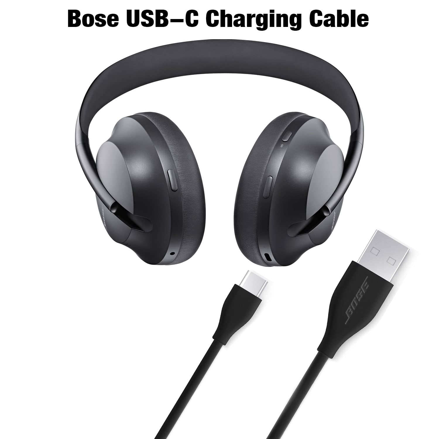LILIBIN USB C Charger Cable for Bose Headphones & Speakers, Copper, Black, Model 751315223843