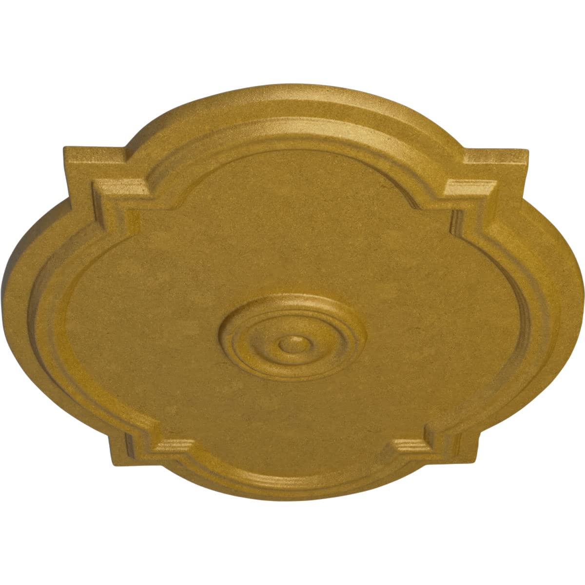 Ekena Millwork Cm21Wapgs Waltz Ceiling Medallion, 21 1/4''W X 17 3/8''H X 1''P, Hand Painted Pharaohs Gold
