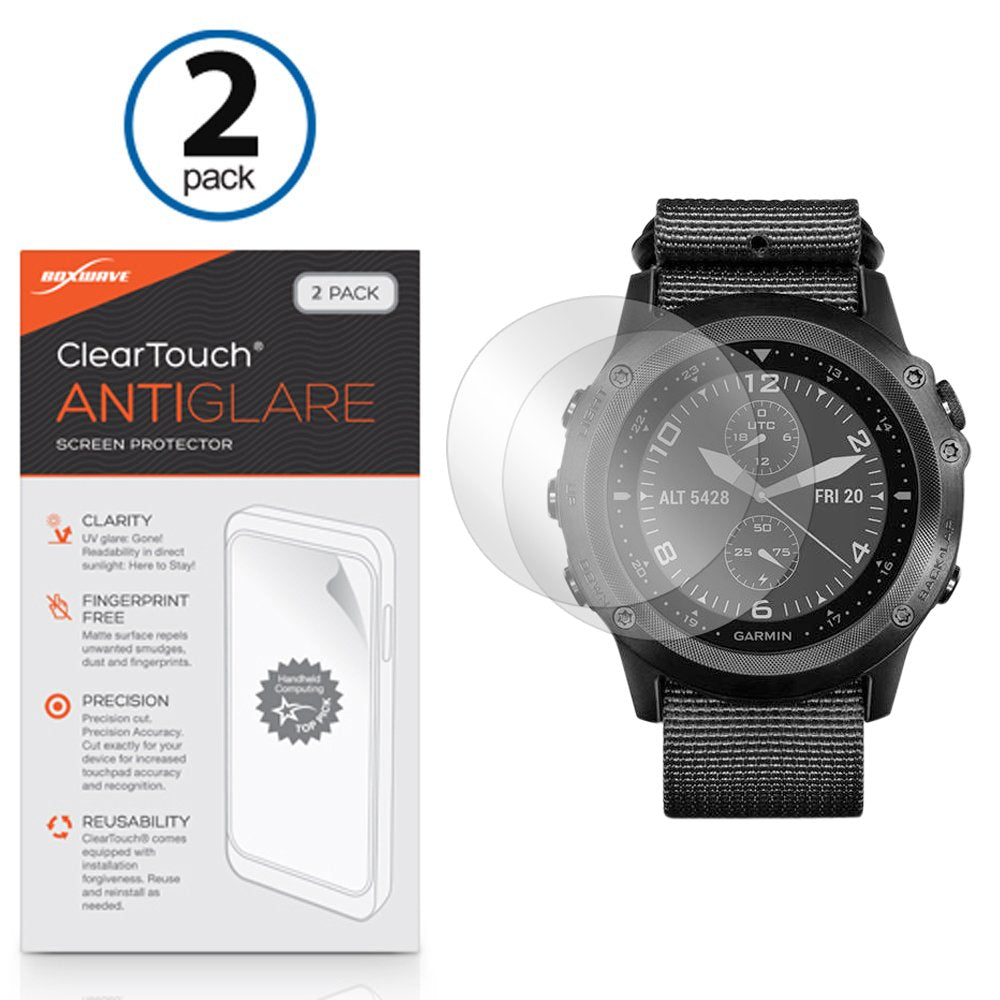 Boxwave Screen Protector Compatible With Garmin Tactix Bravo   Cleartouch Anti Glare (2 Pack), Anti Fingerprint Matte Film Skin