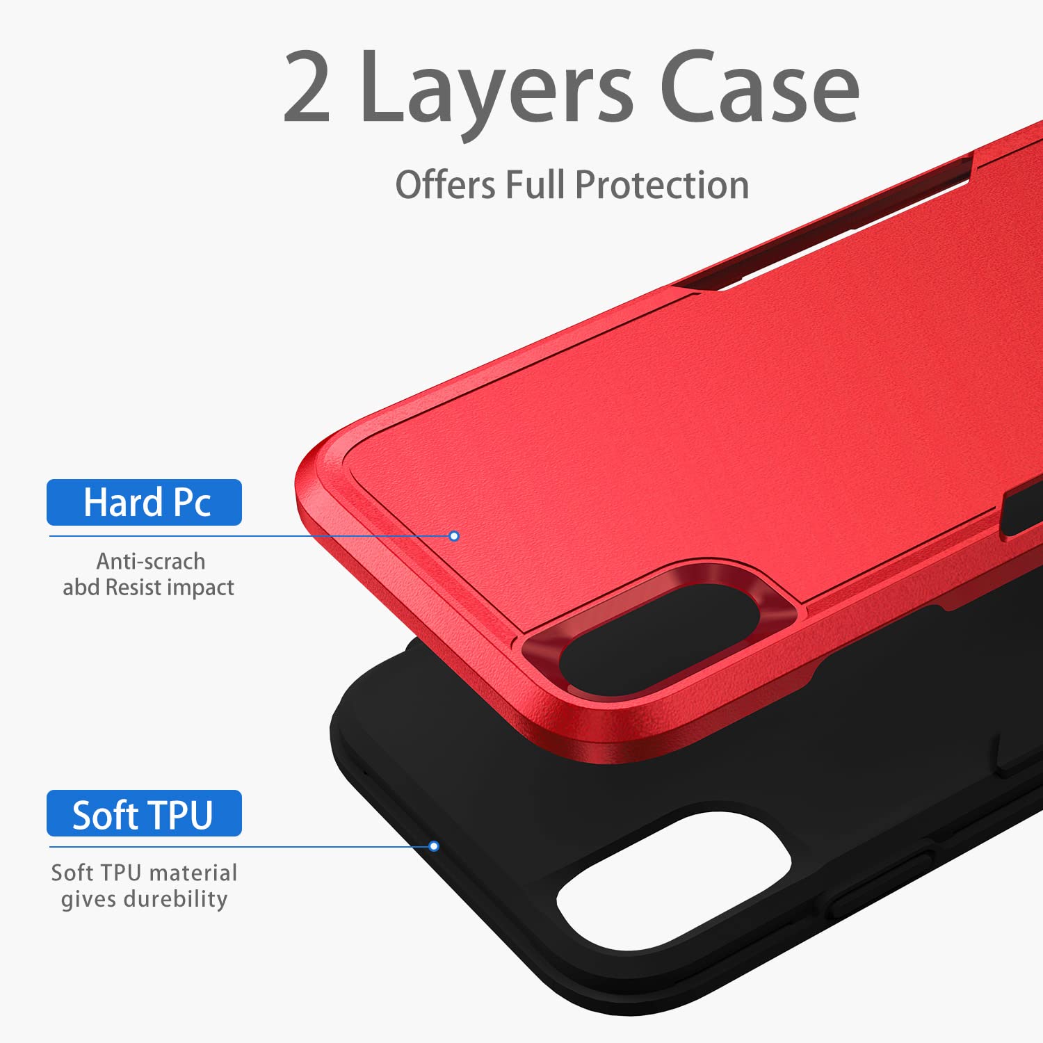 Hsefo Compatible With Iphone Xr Case, Heavy Duty Protection Shockproof Dropproof Dustproof Anti Scratch Phone Case Cover For Xr