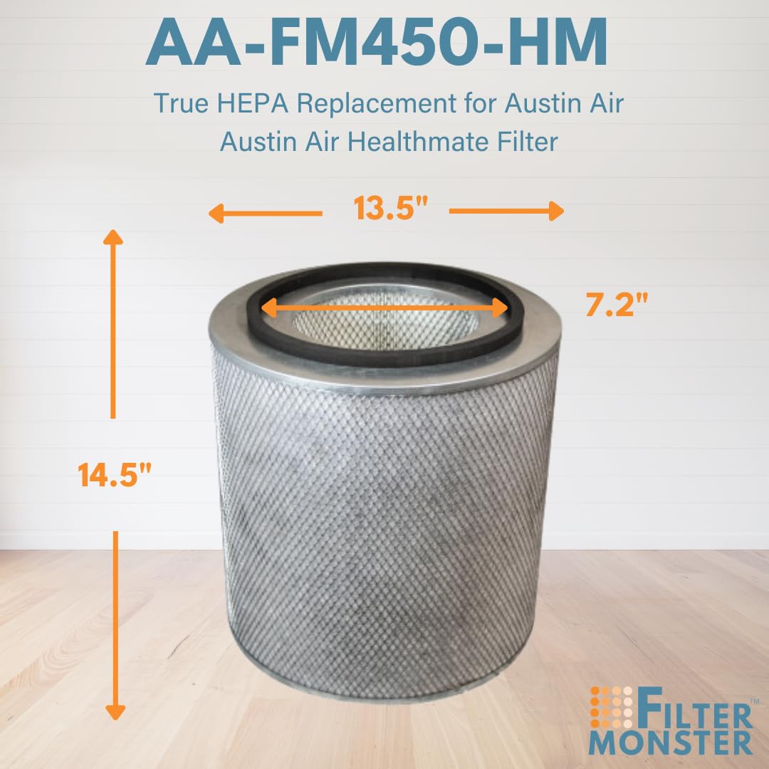 Filter Monster   Replacement Hepa Filter Kit With Pre Filters   Compatible With Austin Air Healthmate Fr400 Air Purifier Filter