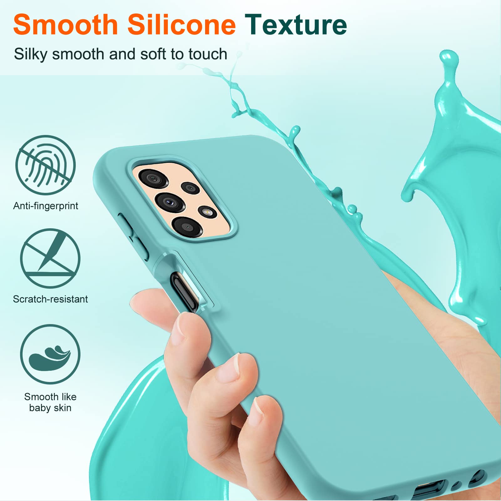 Leyi For Samsung Galaxy A13 5G Phone Case: Galaxy A13 5G Case With [2 X Tempered Glass Screen Protector], Full Body Shockproof S