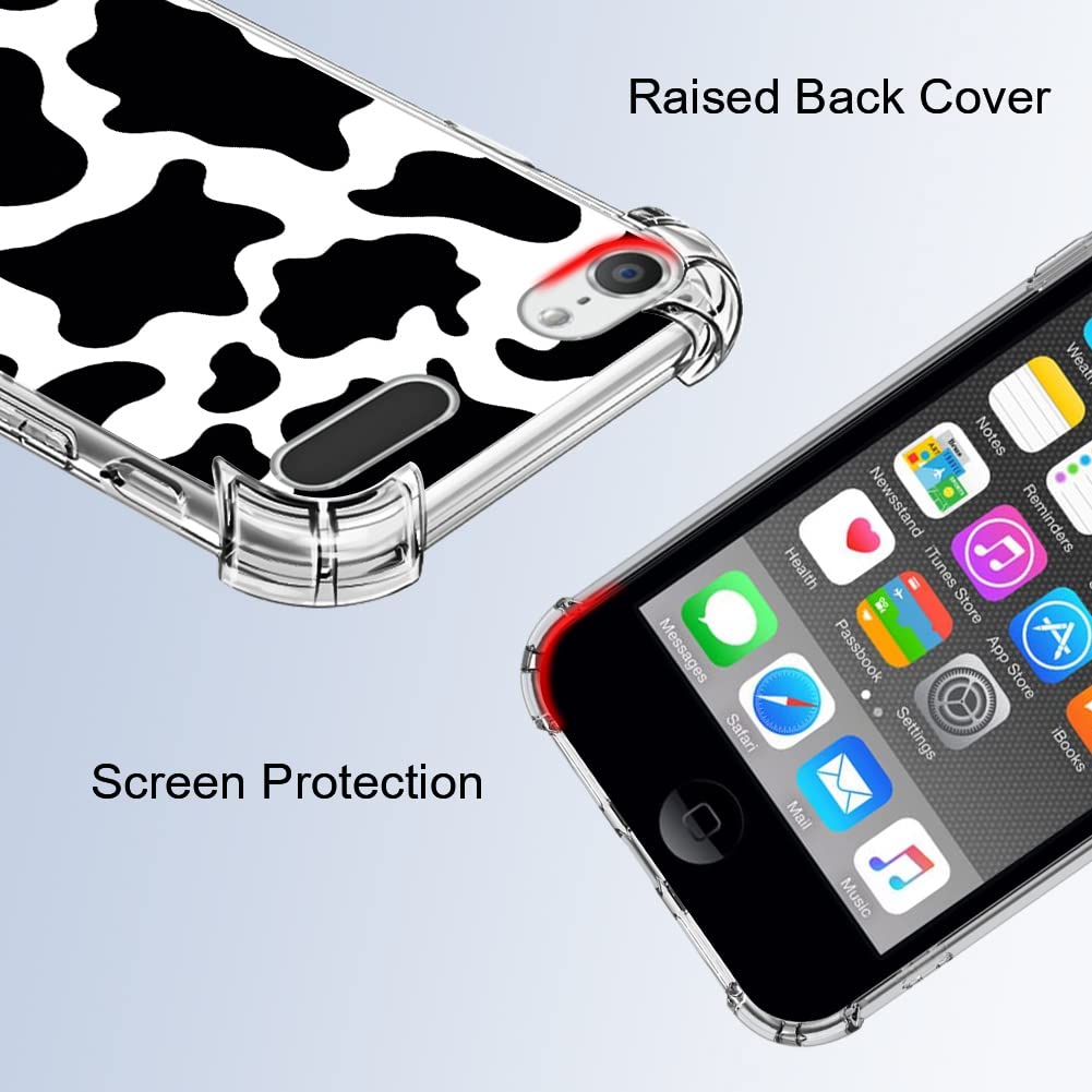 Ook Compatible With Ipod Touch 7 6 5 Generation Case Ring Holder Stand For Girls Woman Kids,Soft Tpu Bumper Pc Back Shockproof P