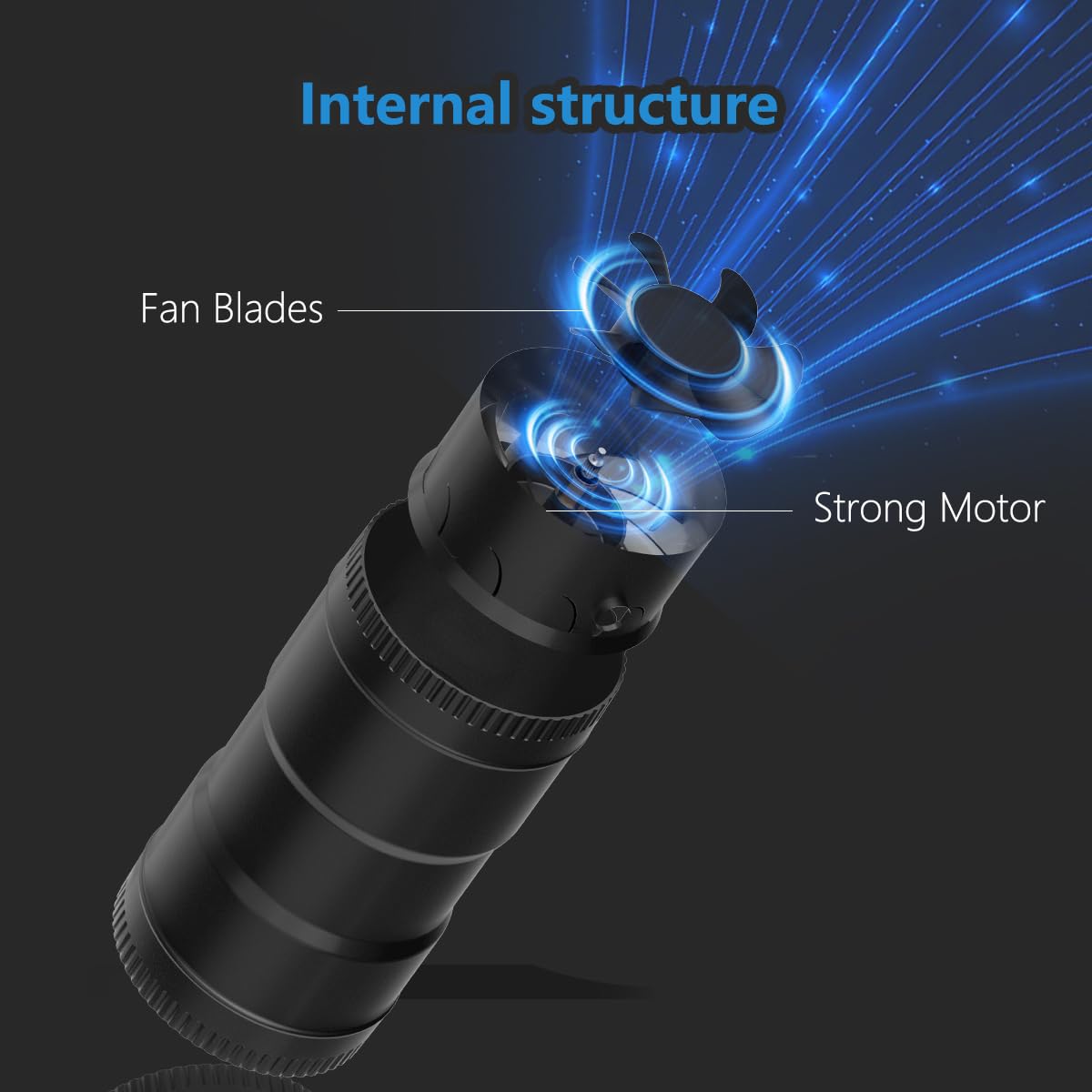 Hon&Guan 4 Inch Inline Booster Duct Fan - 130 CFM, Low Noise, Speed Controller, Plastic, Basic Color, Model HI-SD