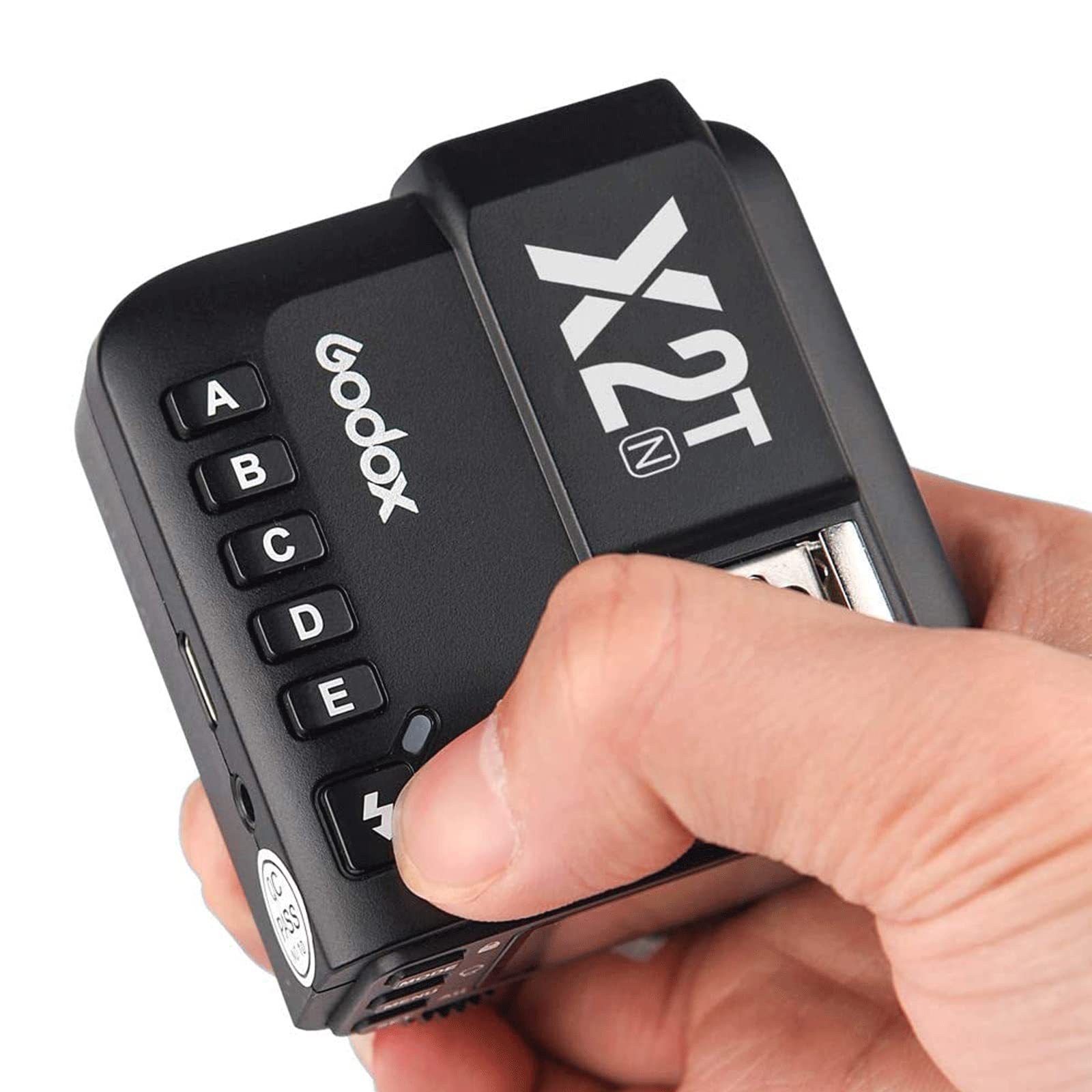 Godox X2T N 2.4G Wireless Flash Trigger Compatible With Nikon Camera I Ttl Hss1/8000S Hss, With 5 Group Buttons, Bluetooth Conne