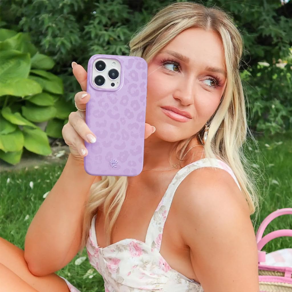 Velvet Caviar For Iphone 15 Pro Max Case Purple Leopard   Compatible With Magsafe [8Ft Drop Tested]