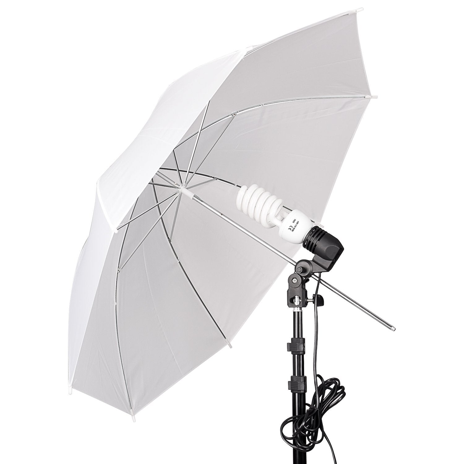 Emart Umbrella Lighting Kit For Photography Studio, 200W 5500K Photo Light Reflector For Video Lighting, Continuous Lighting, Ca