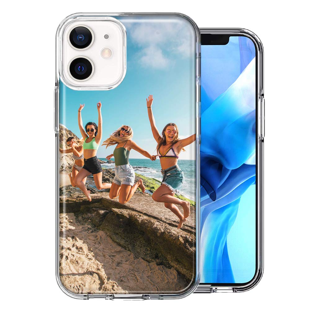 Mundaze Personalized Custom Phone Case For Iphone 12 6.1 Inch   Design Your Own Perfect Custom Picture Photo Case