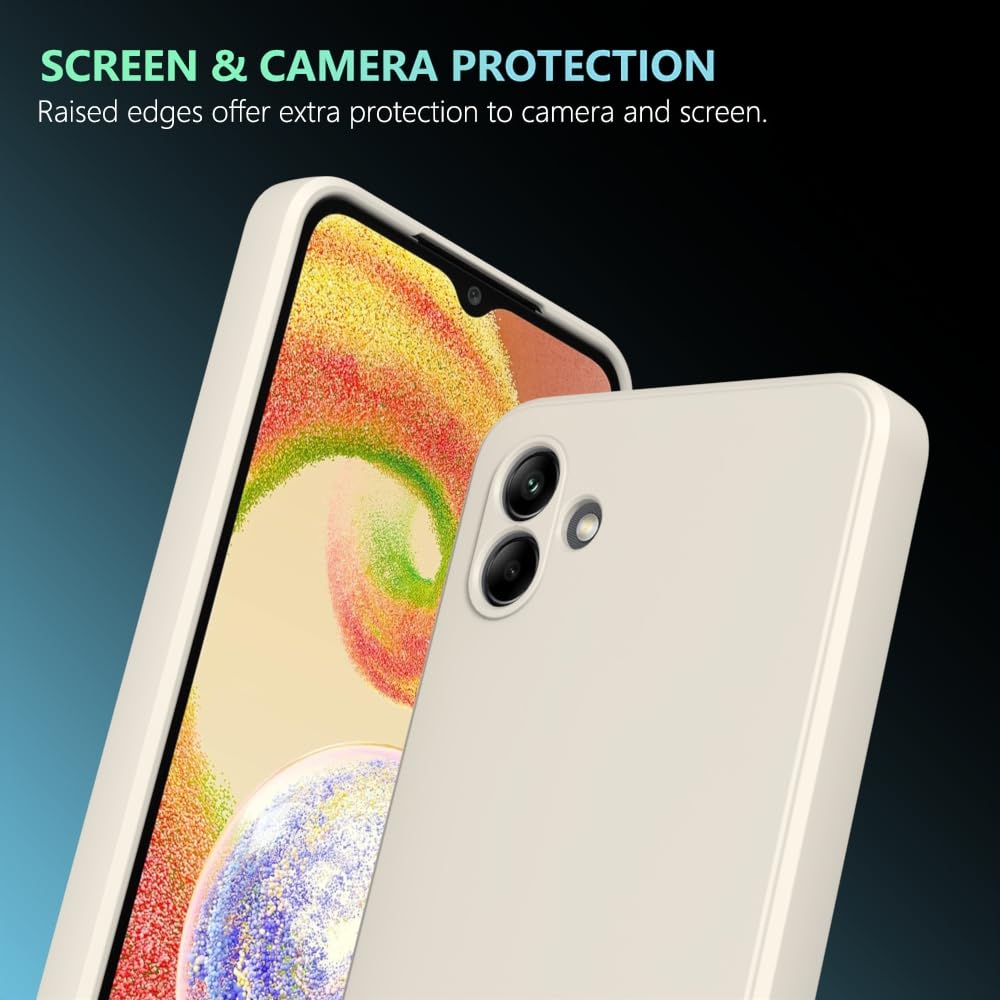 Wogroo For Samsung Galaxy A06 Case White, Scratch Resistant With Soft Touch, Slim Thin Phone Cover For Samsung Galaxy A06