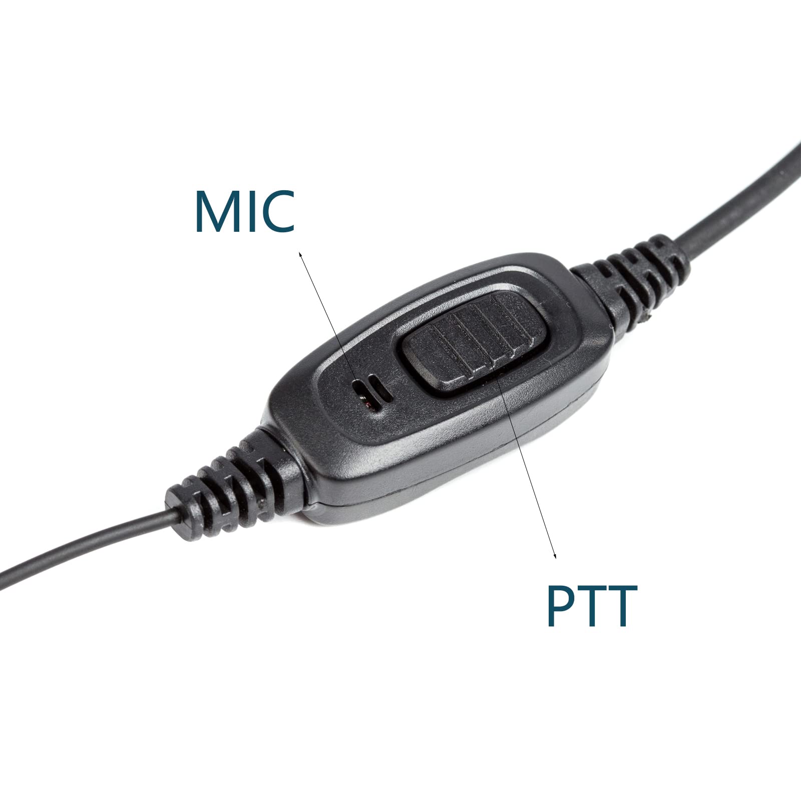 Luiton Walkie Talkie Earpiece With Mic Single Wire Earhook Headset Two Way Radio Earpiece For Baofeng Uv 5R Bf 888S Arcshell Retevis H 777 Rt21 Rt22 Kenwood 2 Way Radio (10 Pack)