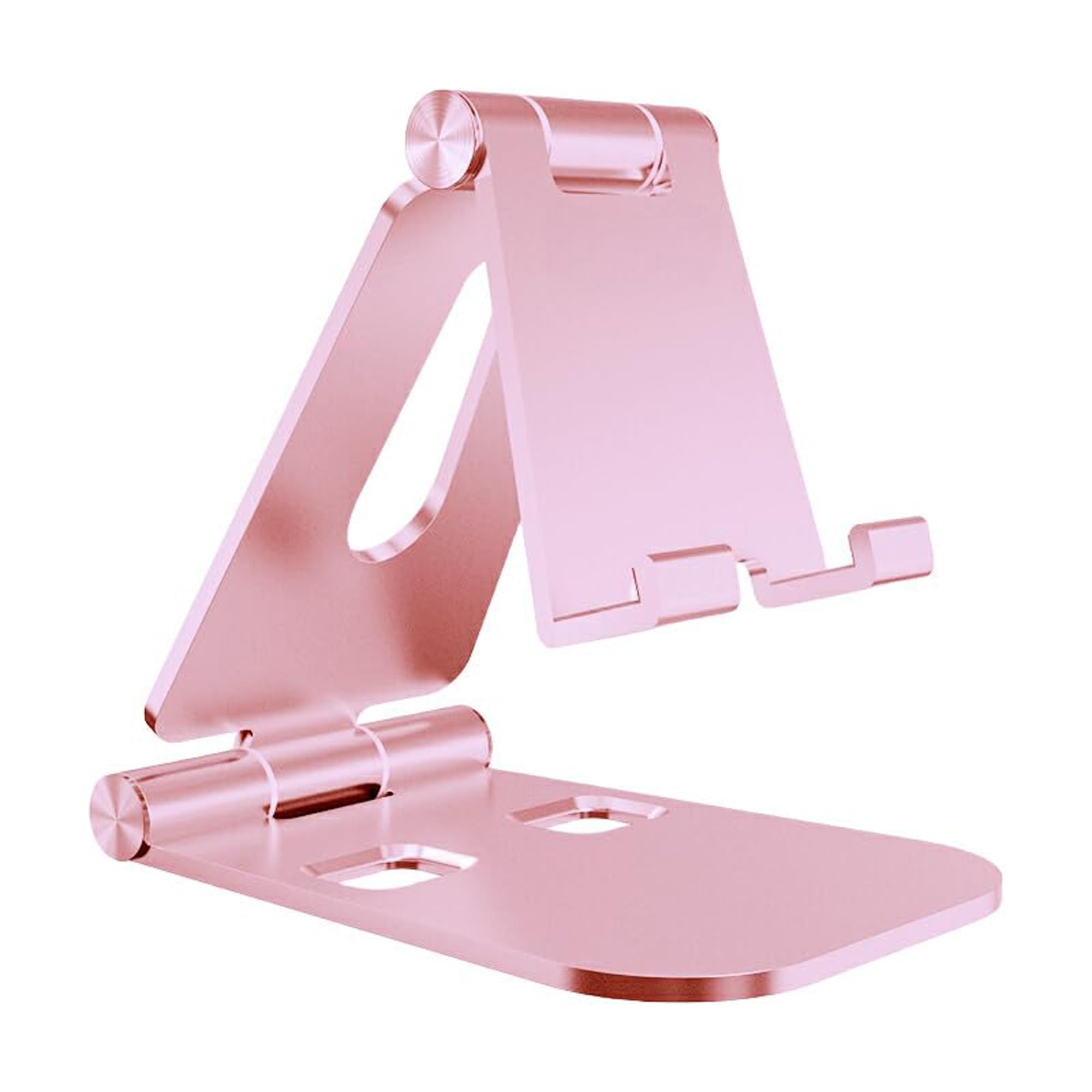Jiucaie 2Pack Cell Phone Stand For Angle Height Adjustable Desk Sturdy Aluminum Metal Cute Phone Holder For Iphone,Ipad, Mobile