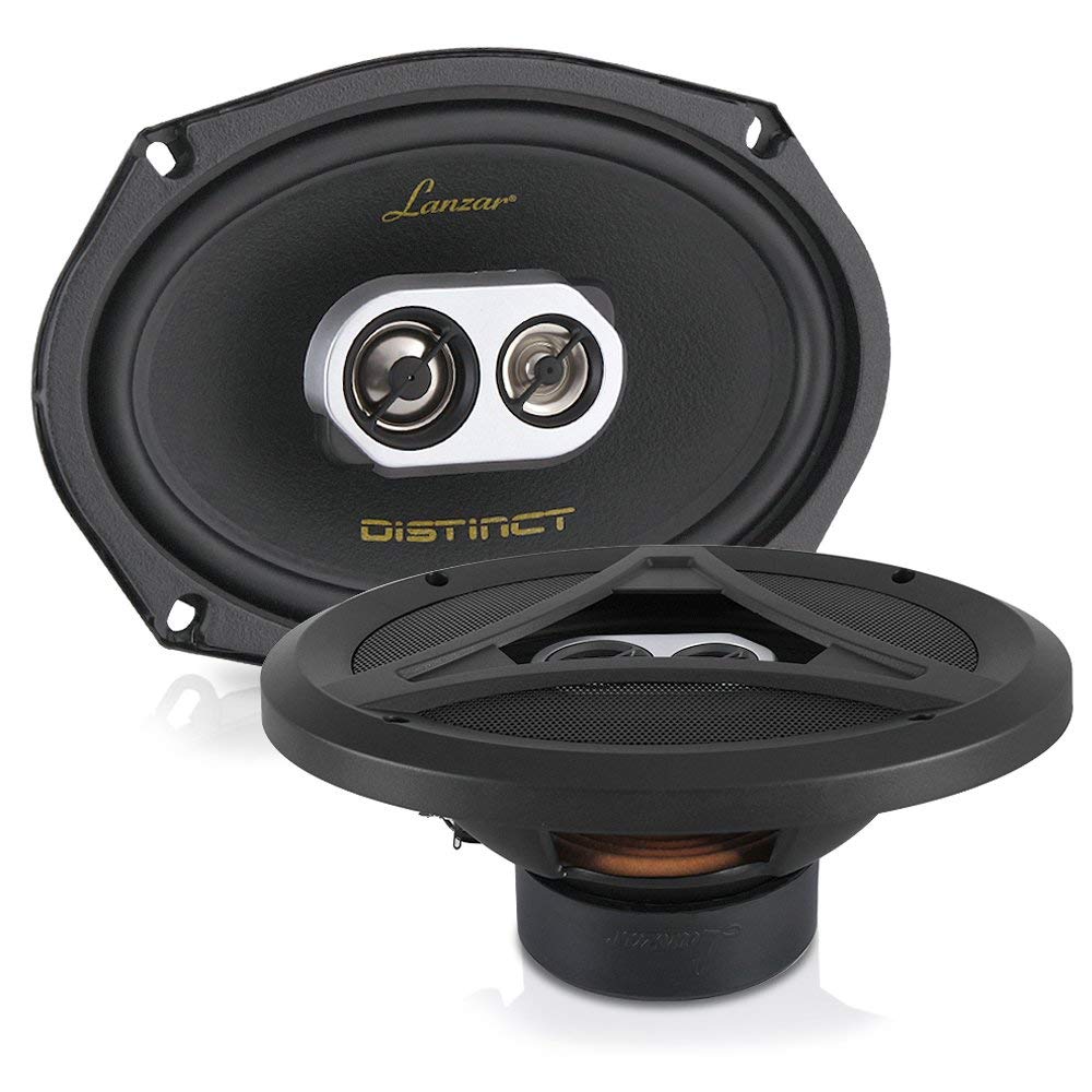 Lanzar 3 Way Universal Car Stereo Speakers   200W 5    X 7    / 6    X 8    Universal Oem Quick Replacement Component Speakers V