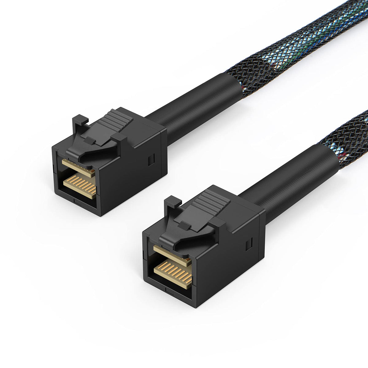 Cablecreation Internal Mini Sas Hd Cable 3.3Ft 2Pack, Mini Sas Sff 8643 To Sff 8643 Cable