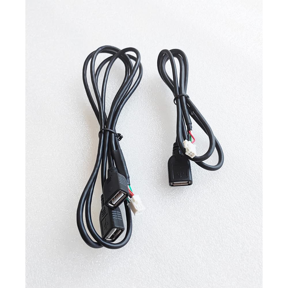 Strpump Android Car Radio Stereo 4Pin Usb 6Pin/W 2Usbs (3 Usbs Port Total) Harness Adapter Plug Set Gps Head Unit For Aftermarke