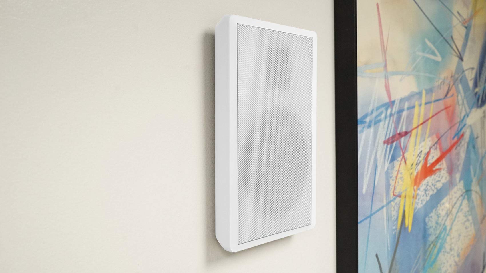 Rockville 4 Rockslim White Home Theater 5.25 240W Easy Wall Mount Slim Speakers