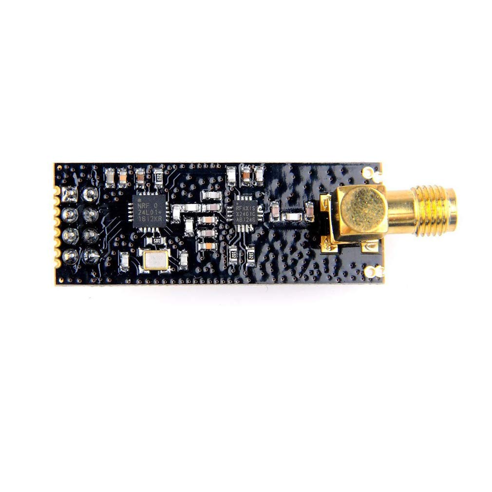 Hiletgo 2Pcs Nrf24L01+Pa+Lna Wireless Transceiver Rf Transceiver Module With Sma Antenna 2.4G 1100M