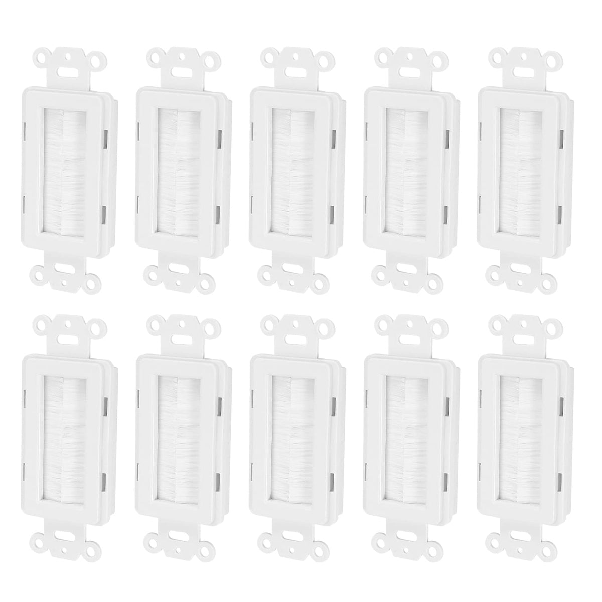 Chaosss &. Quickport Decora Brush Passthrough, Brush, 10 Pack White (10Pk)