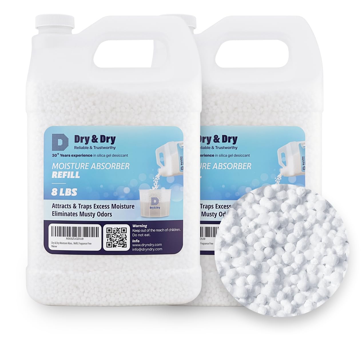 Dry & Dry Moisture Absorbers Refill Beads (16 Lbs)   Dehumidifiers For Home Dehumidifier For Basement Dehumidifiers For Bedroom