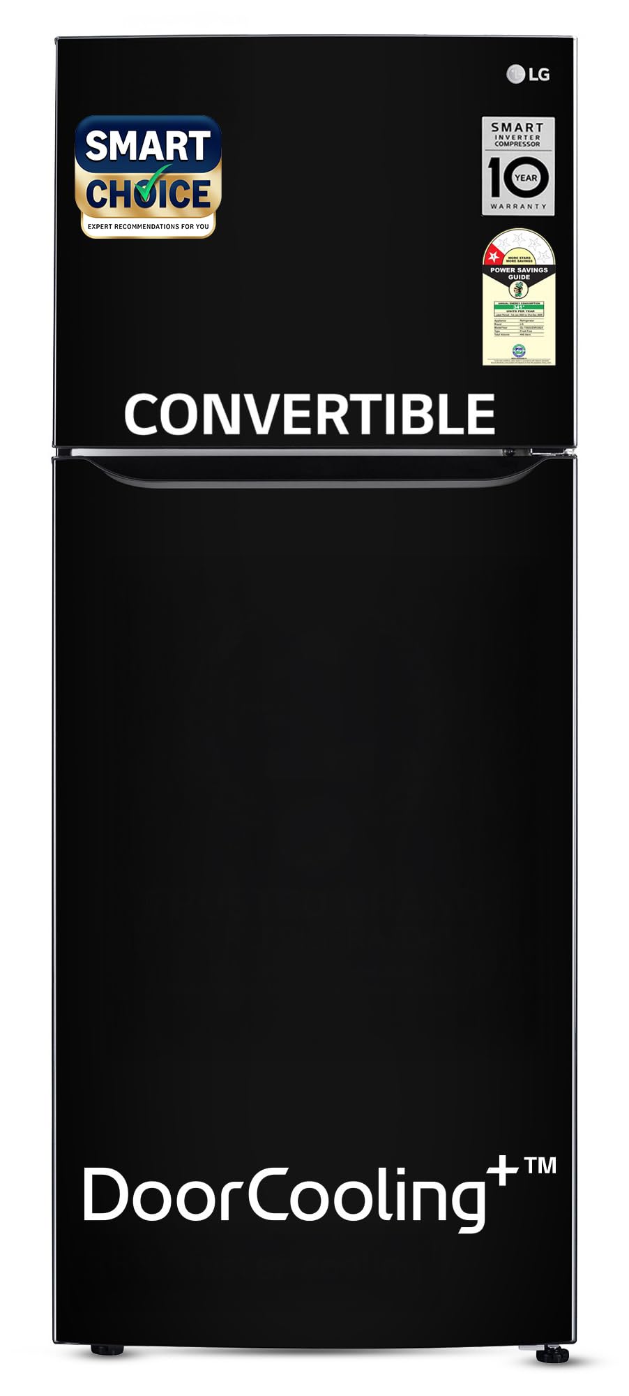 Lg Smart Choice, 446 L, 1 Star, Convertible, Door Cooling+, Smart Inverter Compressor, Frost Free Double Door Refrigerator (GlT