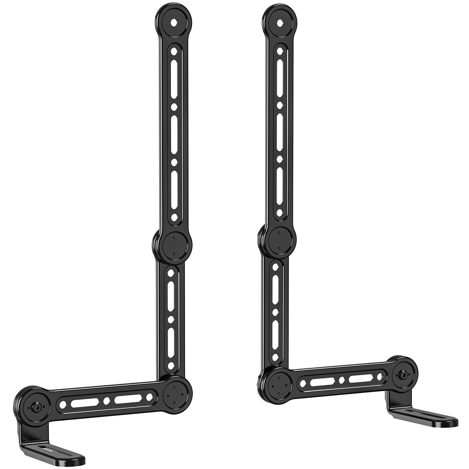 WALI Universal Sound Bar Mount   Compatible with Samsung, Sony, Vizio, Bose, LG, and Roku Sound Bars, Fits Most 23 90 Inch TVs, Adjustable Angle, Supports 33 lbs, Easy Installation, Black