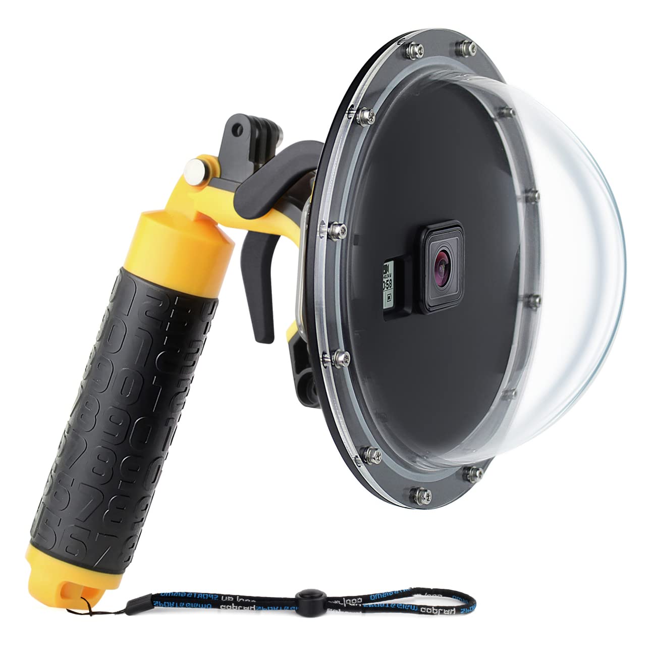 Soonsun Dome Port Lens For Gopro Hero 5 6 7 Black Silver White Hero (2018) With Waterproof Housing Case Trigger Floating Hand Gr