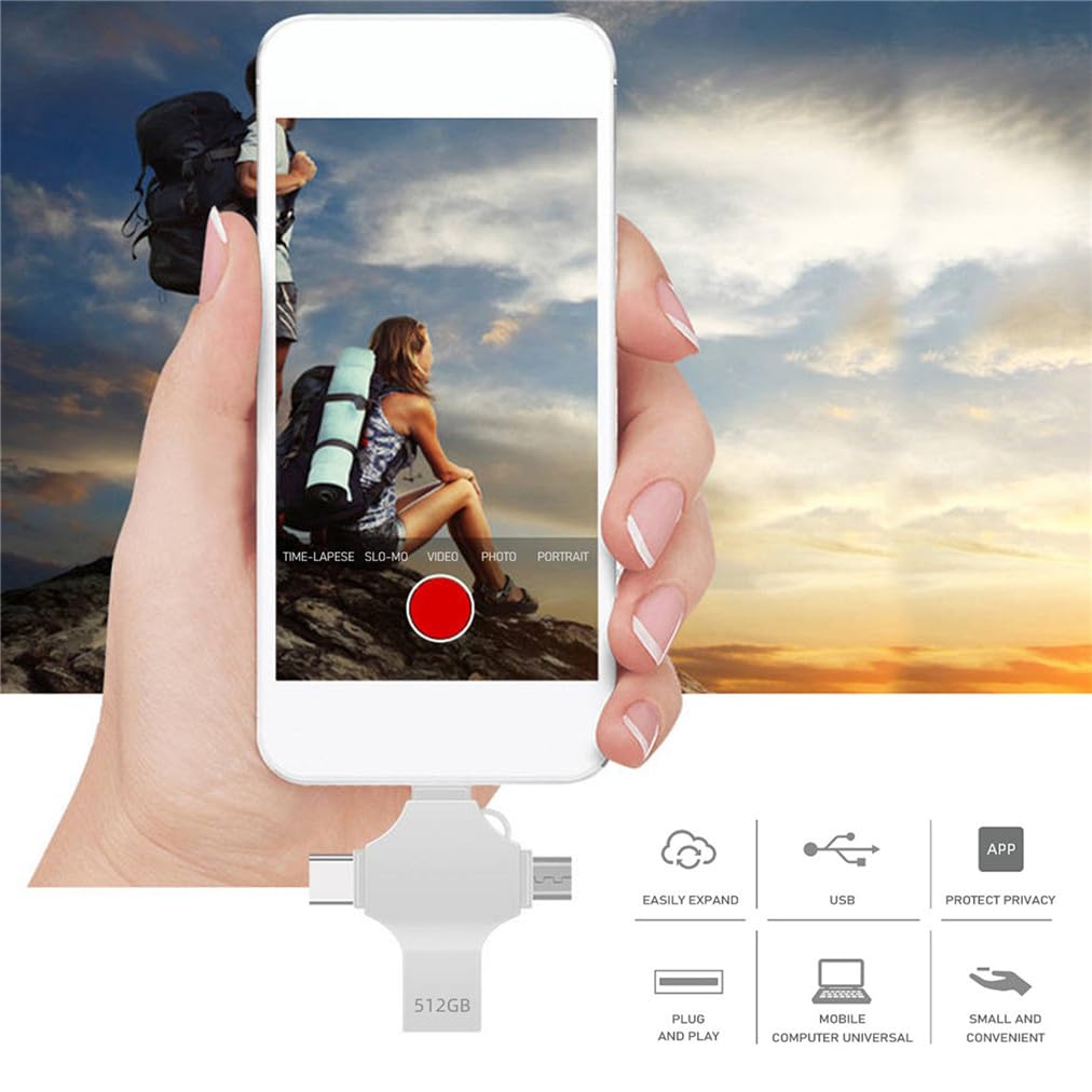 Photo Stick Usb Flash Drive Aoirhla 512Gb Memory Stick Usb 3.0 High Speed Thumb Drives Portable Mini Jump Drive Storage Device E