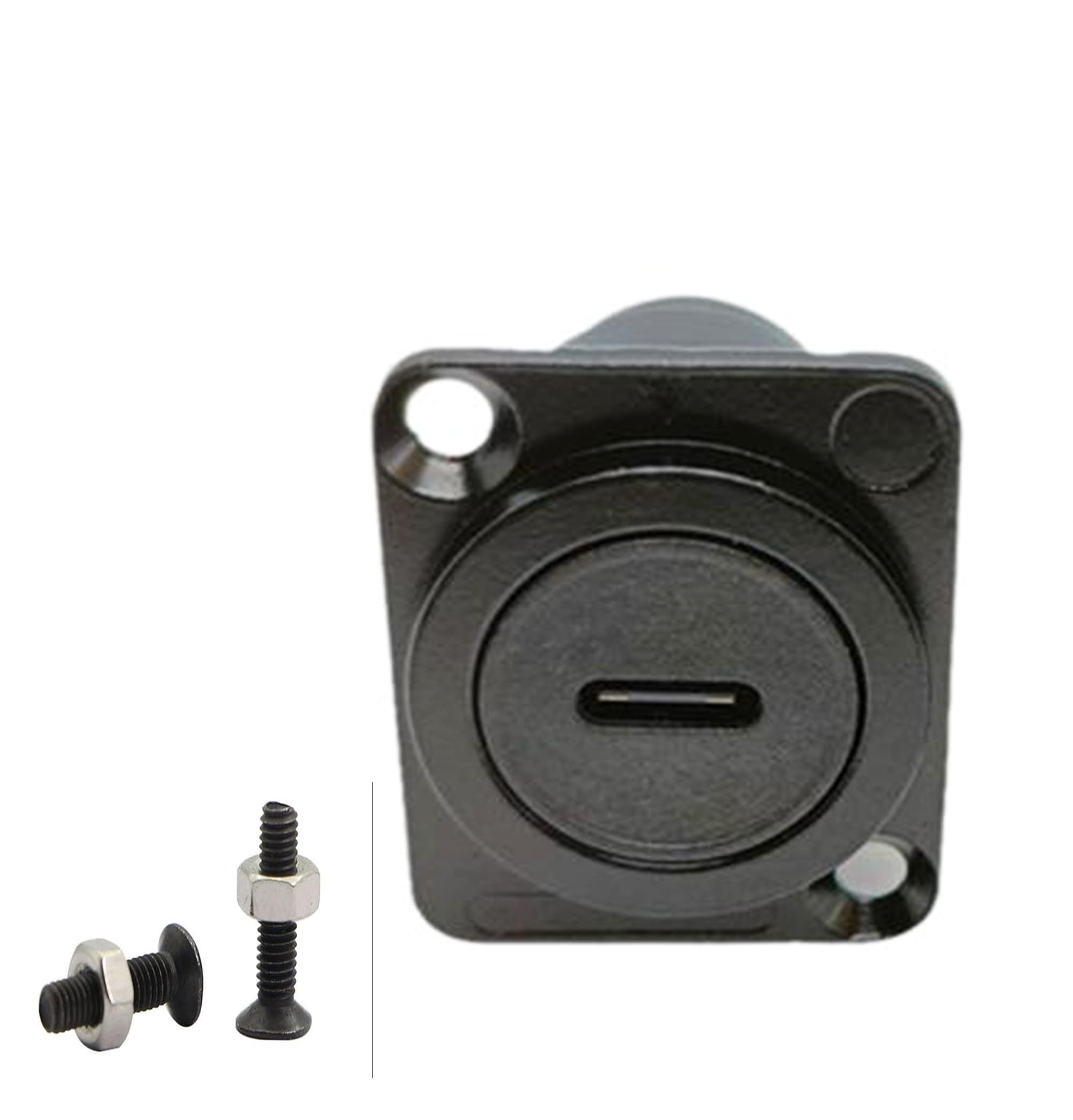 Shanfeilu D Type Panel Mount Adapter Coupler Usb Type C 3.1 Female To Female Panel Fixed Pass Through Module Extension Converter