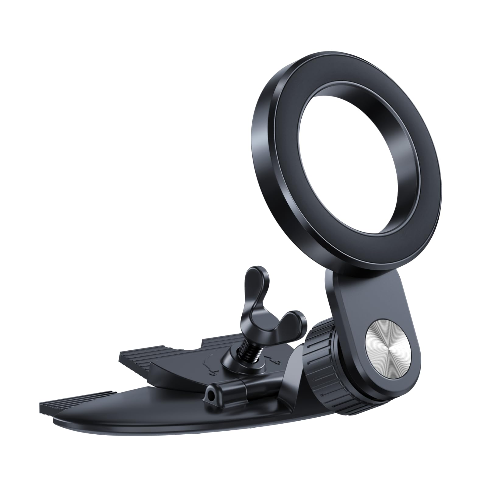 1Zero For Magsafe Cd Phone Holder For Car [17 Strong Magnets] Magnetic Cd Player Phone Mount, Hollow Socket Cd Slot Phone Mount 