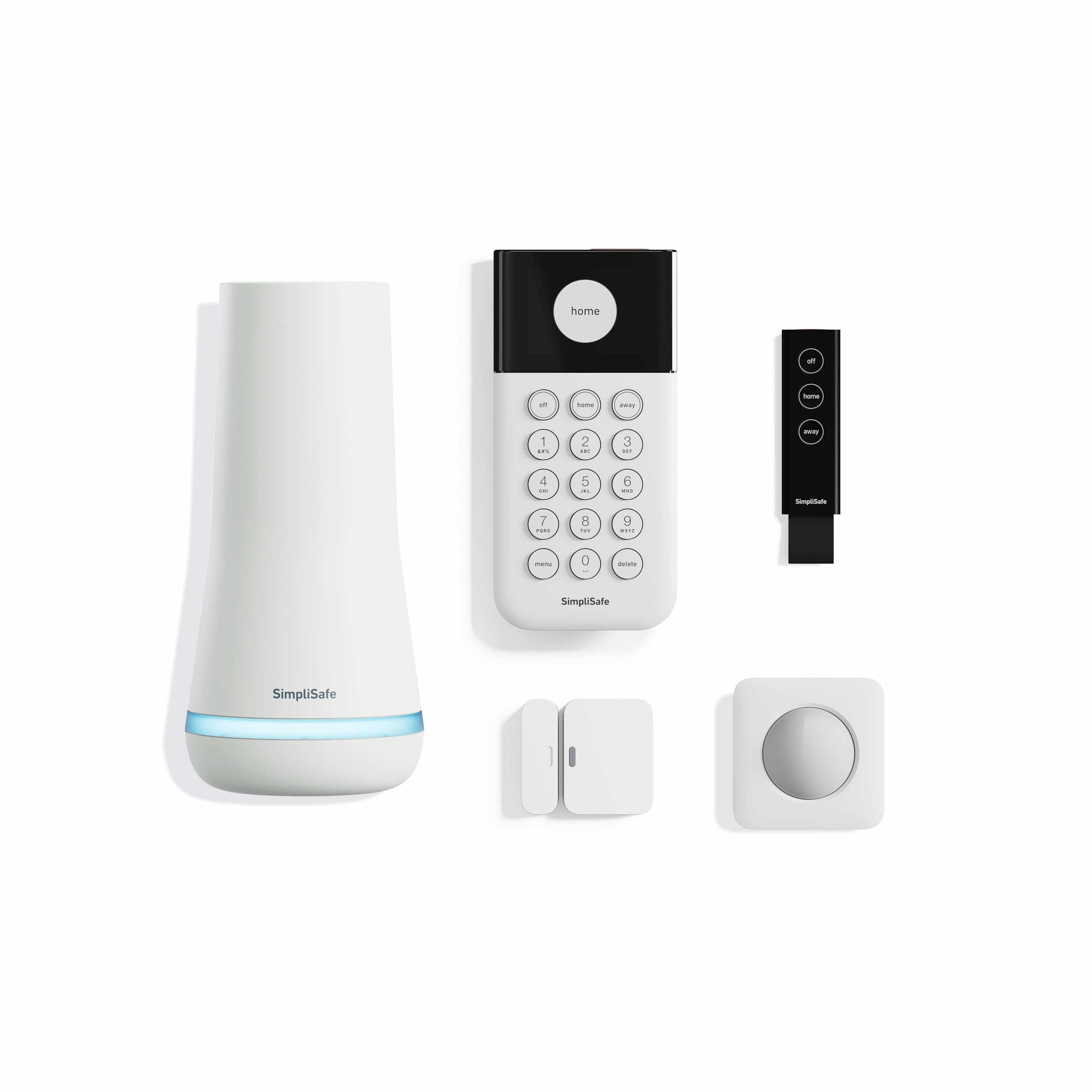 Simplisafe 5 Piece Wireless Home Security System   Optional 24/7 Professional Monitoring   No Contract   Compatible With Alexa A