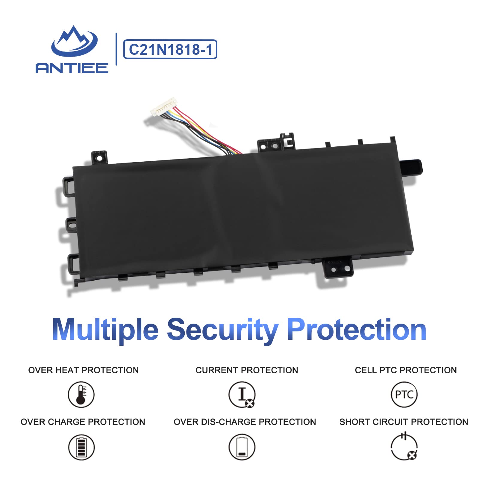 ANTIEE Laptop Battery C21N1818-1 for ASUS VivoBook 15 F512FA X512FA Series 7.7V 32Wh Li-ion