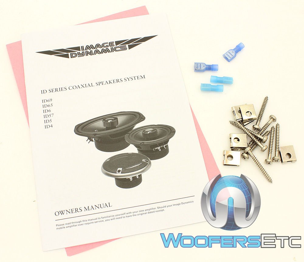 Image Dynamics Id69 100W Rms 6X9 Id Series Full Range Coaxial System With 1 (25Mm) Silk Tweeter - Pair