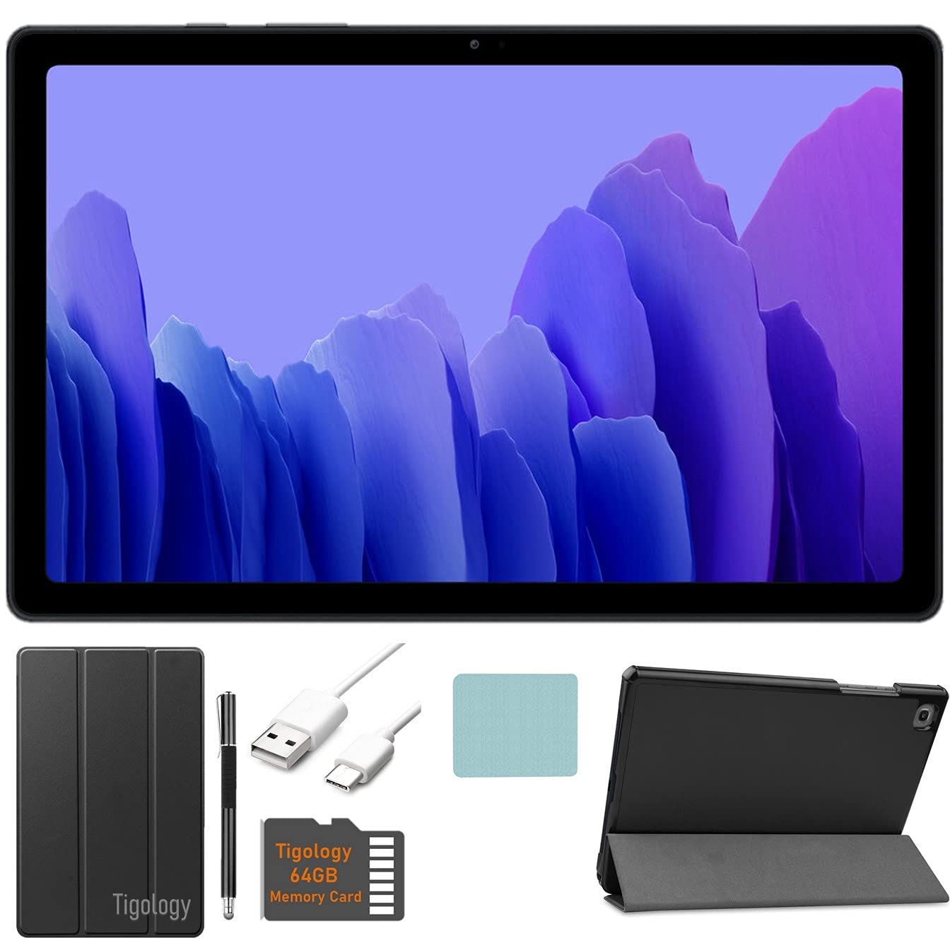 SAMSUNG 2020 Galaxy Tab A7 10.4 (2000x1200) TFT Display Wi-Fi Tablet Bundle, Qualcomm Snapdragon 662, 3GB RAM, Bluetooth, Dolby 
