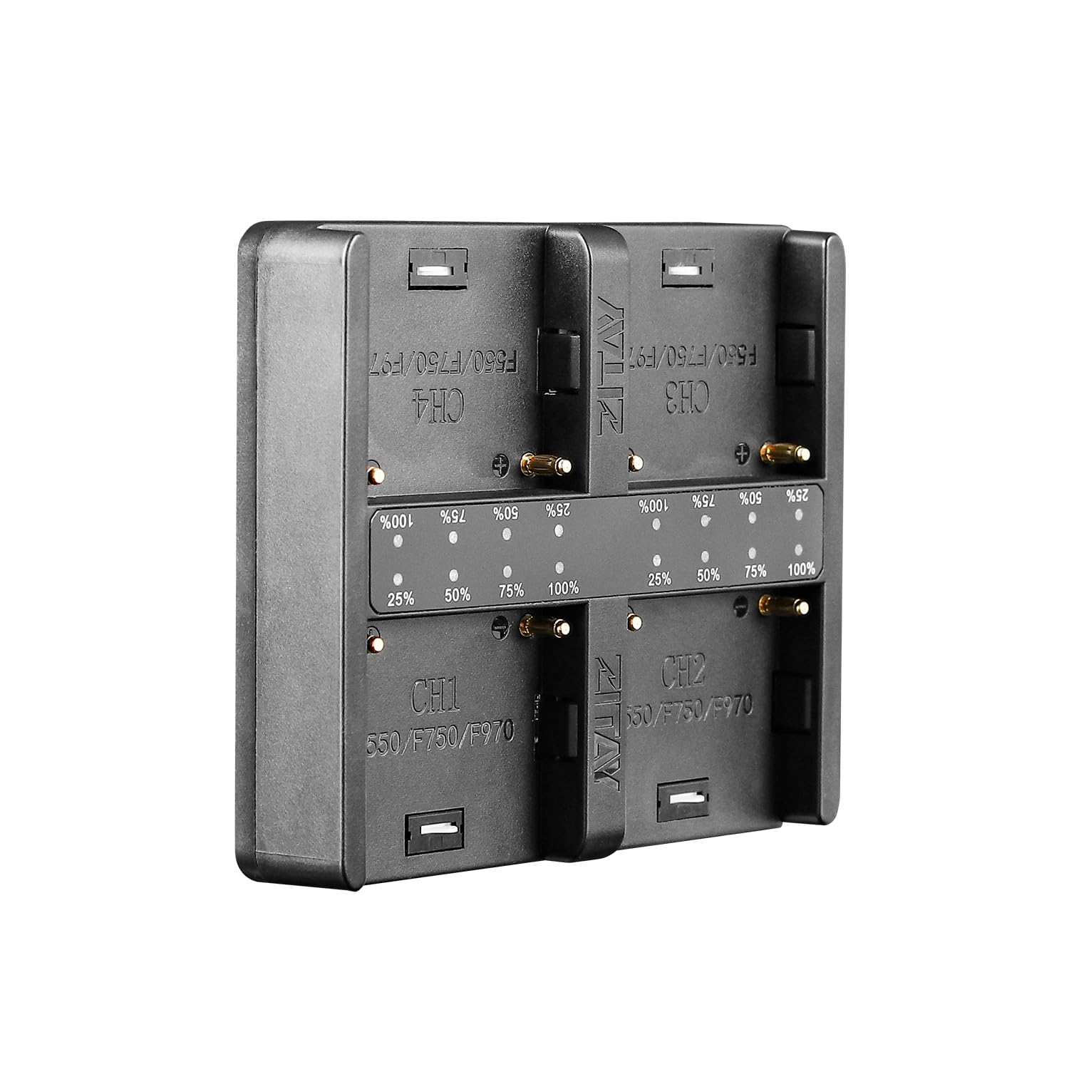 Zitay 4 Channel Usb C Fast Charging Station For Sony Np F550, Np F750, Np F770, Np F970 Batteries