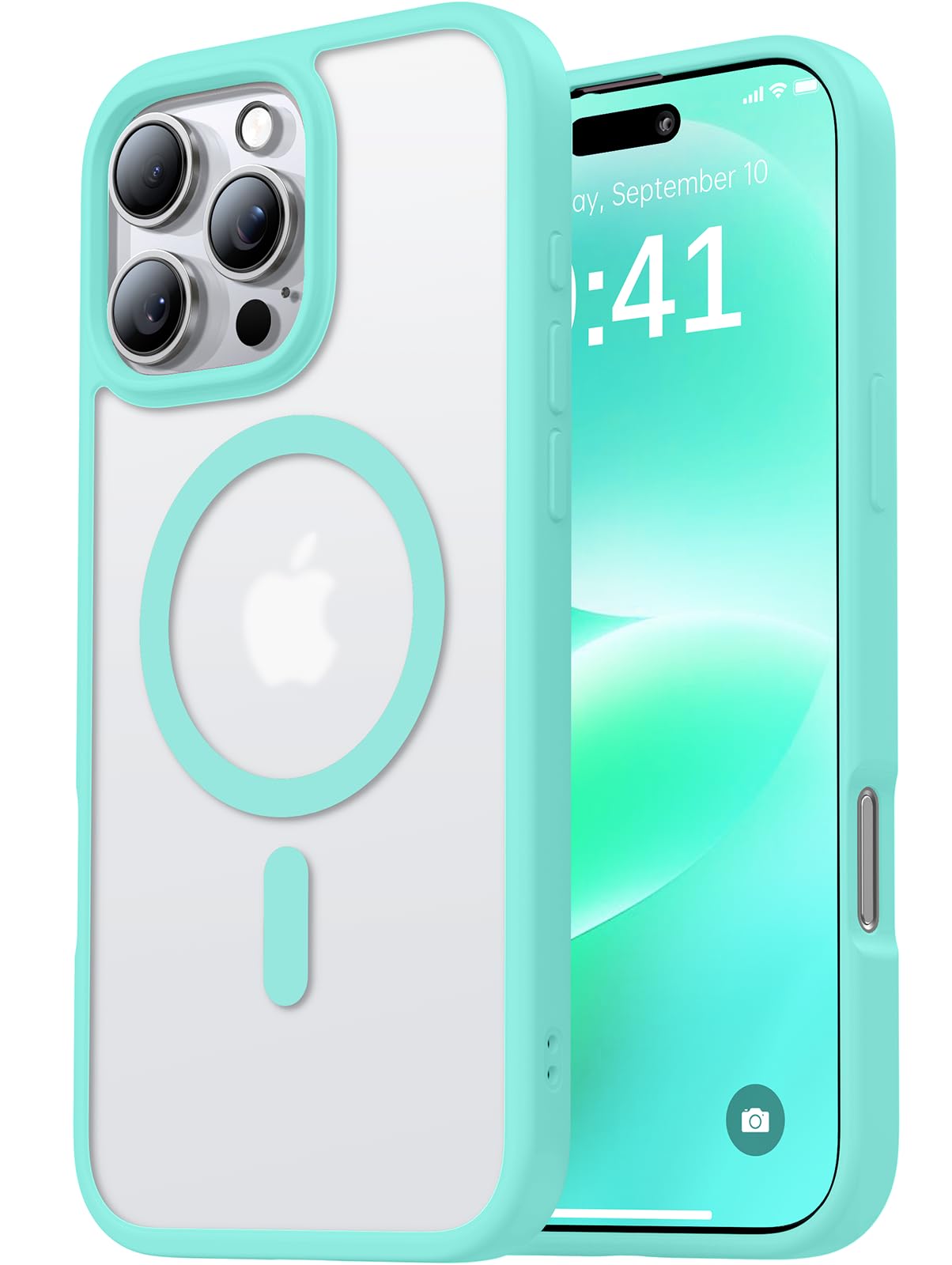 Aulofe Magnetic Shockproof For Iphone 16 Pro Max Case, Skin Friendly[Compatible With Magsafe] [Military Grade Protection] Shockp