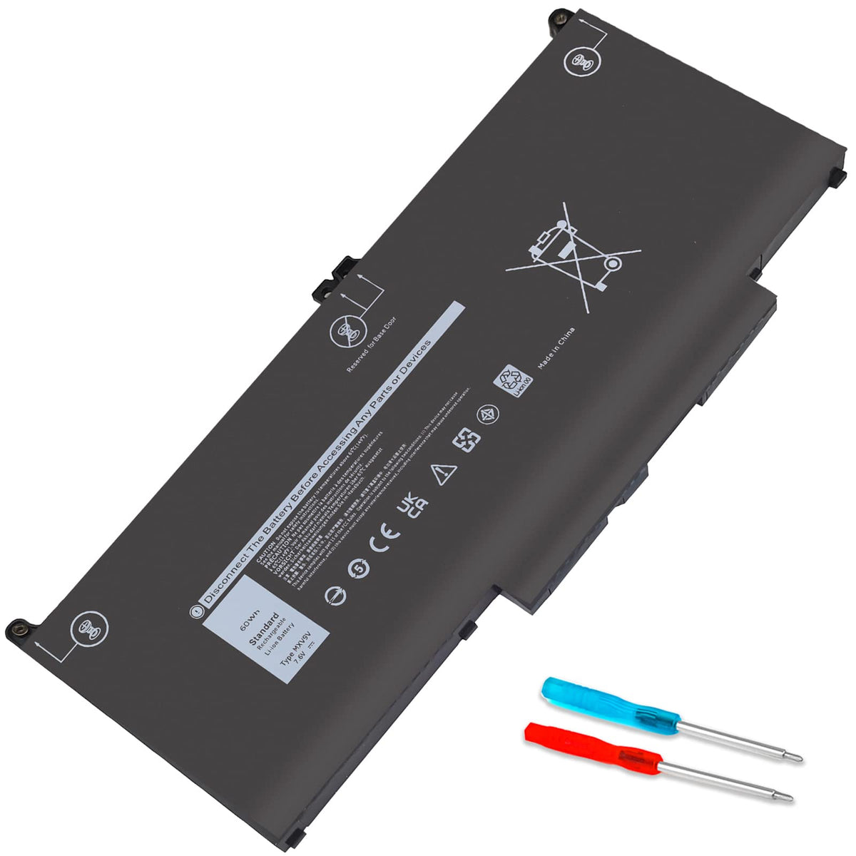 Mxv9V Battery For Dell Latitude 5300 5310 7300 7400 E5300 E5310 E7300 E7400 Series, Latitude 5300 5310 2 In 1,For Dell Inspiron