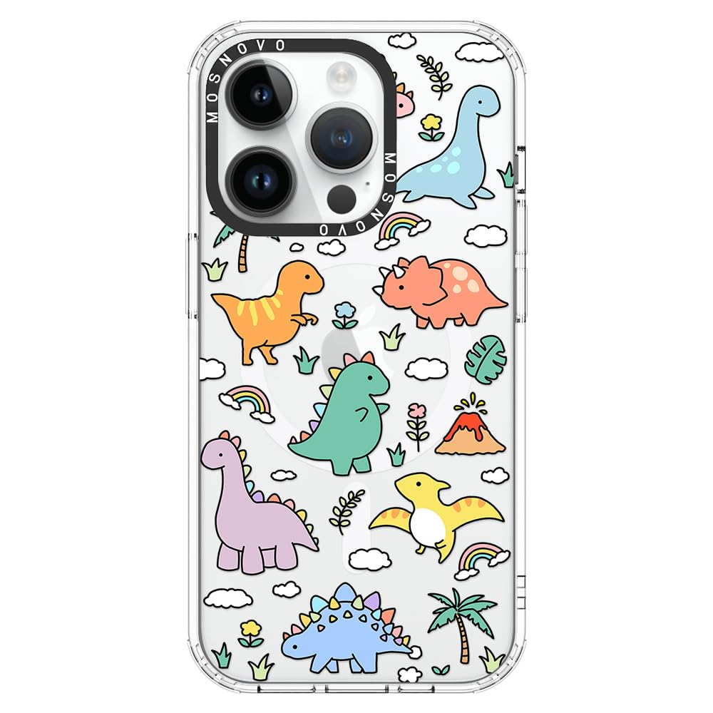 MOSNOVO Compatible with Magsafe Designed for iPhone 14 Pro Case, [Buffertech 6.6 ft Drop Impact] Shockproof TPU Protective Bumpe