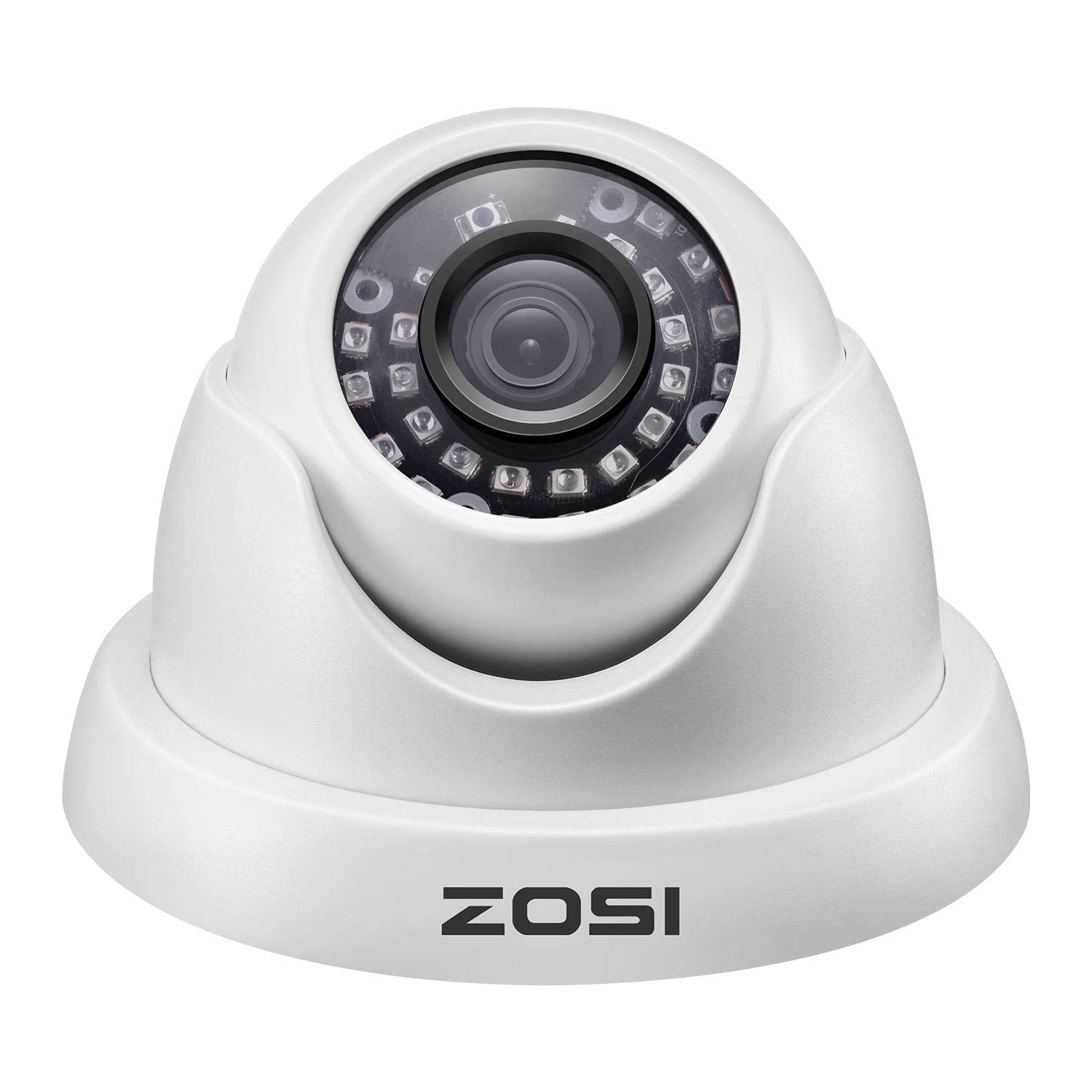 Zosi 1000Tvl Cctv Camera 24 Ir Leds Indoor Outdoor Day Night Vision 65Ft Security Dome Color Camera For Dvr Surveillance System