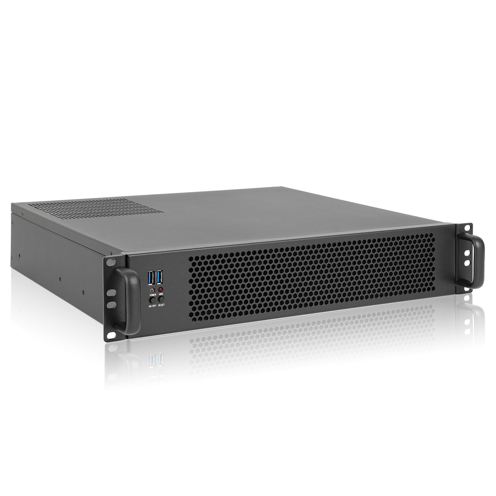 Rackchoice Microatx/Mini Itx 2U Rackmount Server Chassis Max 7X3.5 Bay / Usb3.0 With 2.0 Adapter Support Atx Psu Either Top Or S