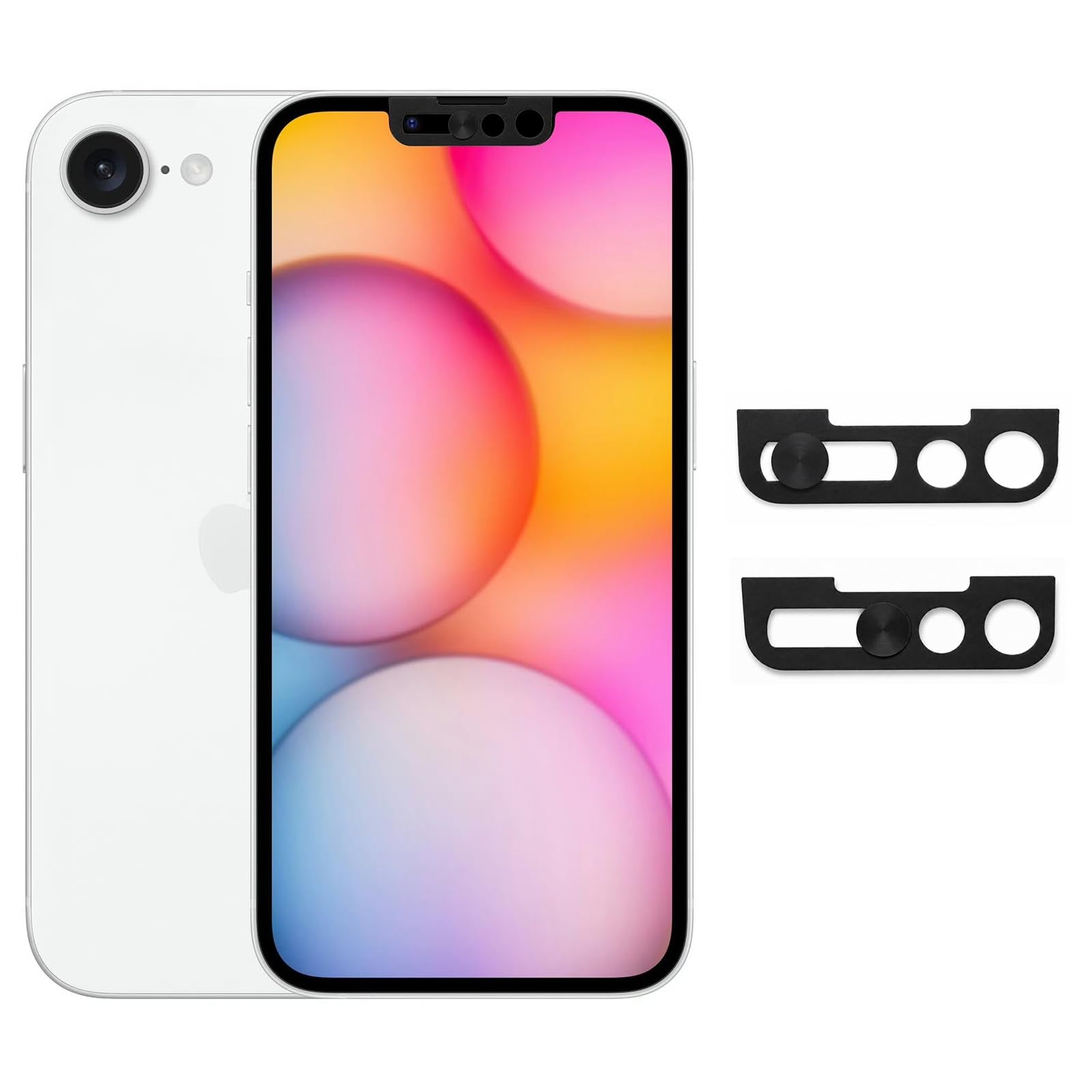 Front Camera Cover Compatible with iPhone 17e/16e/14/14 Plus/13 Series, AntiSpy Webcam Slide, Ultra Thin Lens Cap, Lens Protect