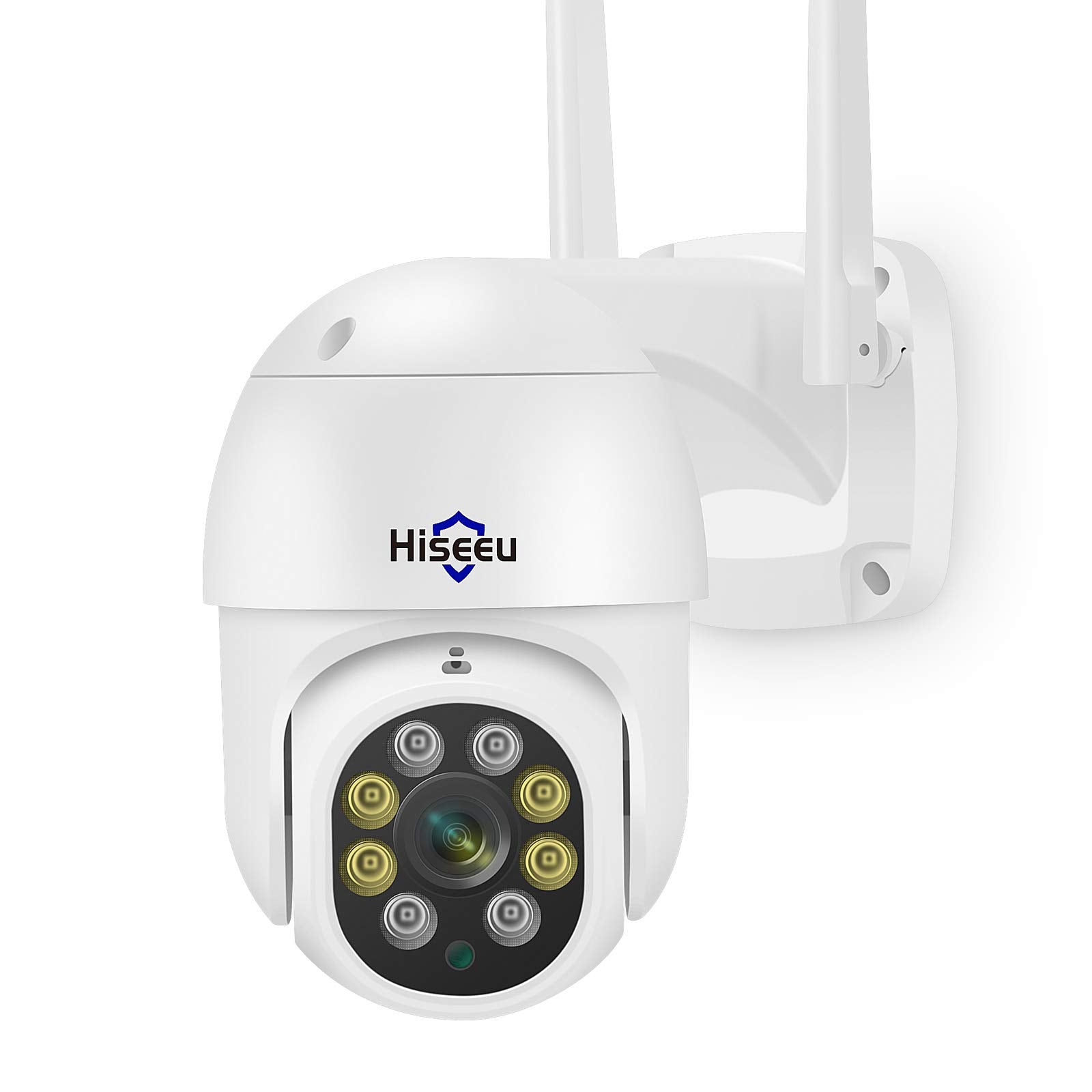 Hiseeu 2K 3Mp Ptz Security Camera Outdoor,Wifi Camera, Auto Tracking&Light Alarm Floodlight & Color Night Vision,Two Way Audio, Plug In Cable,Compatible Wireless Camera System