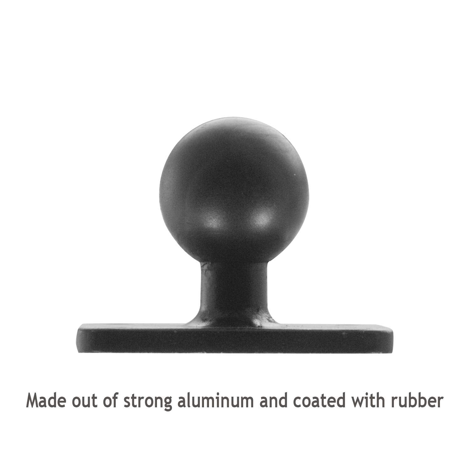 Ibolt 25Mm / 1 Inch Metal Amps Adapter Plate For Industry Standard Dual Ball Socket Mounting Arms