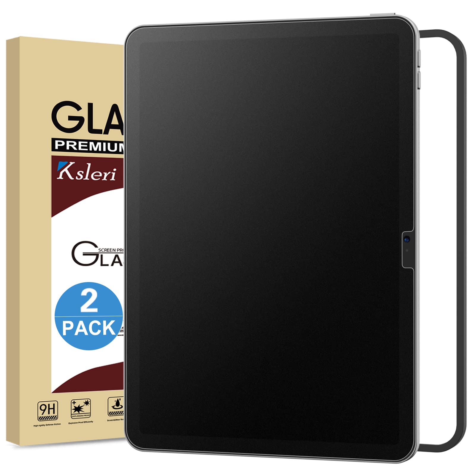 Ksleri 2 Pack Matte Glass Screen Protector For Ipad 10Th Generation 10.9 Inch 2022 (Not Privacy) Anti Glare Anti Fingerprint Tem