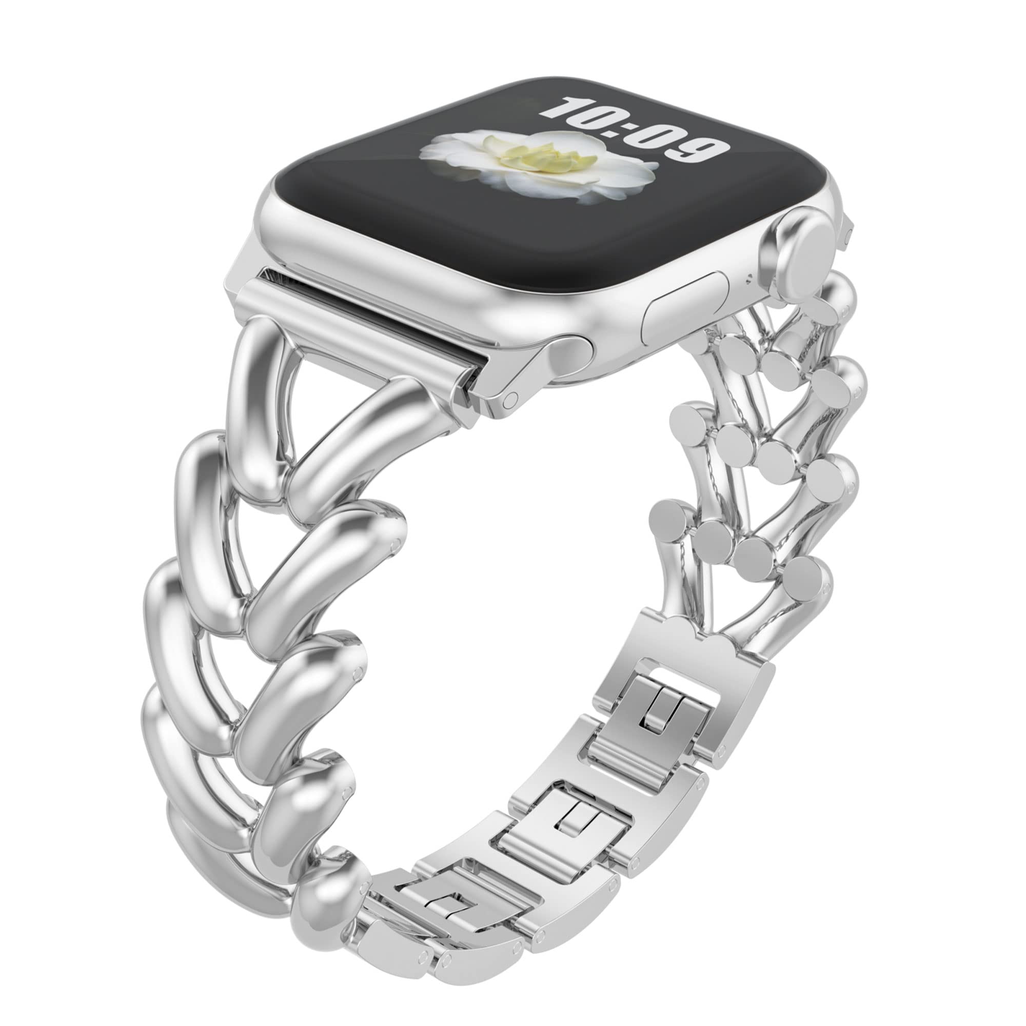 Yncamoo Slim Band Compatible With Apple Watch 38Mm 40Mm 41Mm 42Mm 44Mm 45Mm Se Series 9 8 7 6 5 4 3 2 1, Women Adjustable Replac