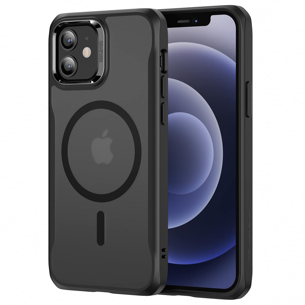 Esr Sidekick Hybrid Case Compatible With Iphone 12/12 Pro (2020), With Halolock Magnetic Wireless Charging, Scratch Resistant Ba