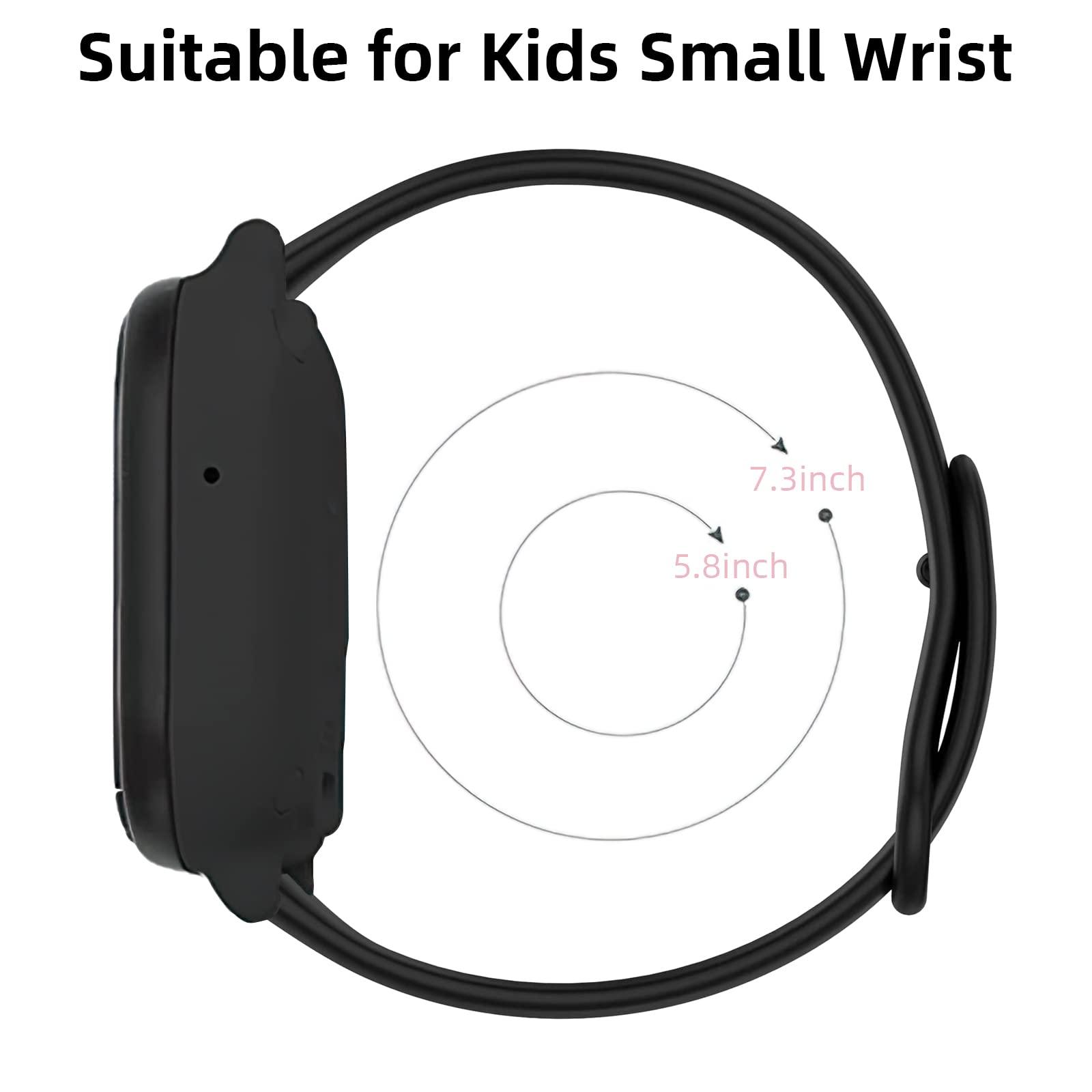 Blackpro 2 Pack Compatible With Gizmo Watch Bands, Gabbwatch Band, 20Mm Waterproof Silicone Watch Band Replacement