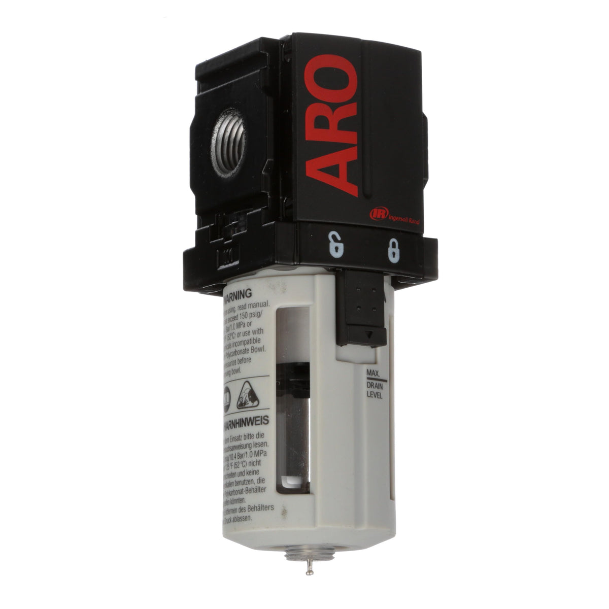Ingersoll Rand Aro F35121 400 Vs Air Line Filter, 1/4'' Npt   150 Psi Max Inlet, Black