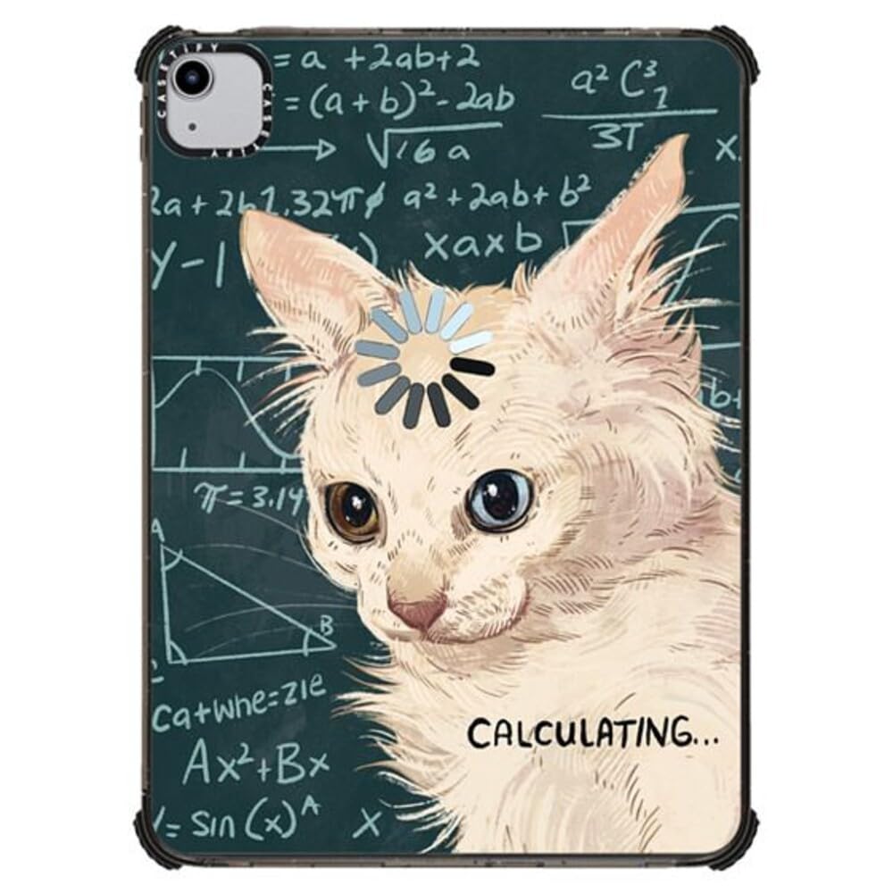Casetify Impact Case For Ipad Pro 11'' (3Rd/4Th Gen)   Calculating... By Catwheezie   Clear Black